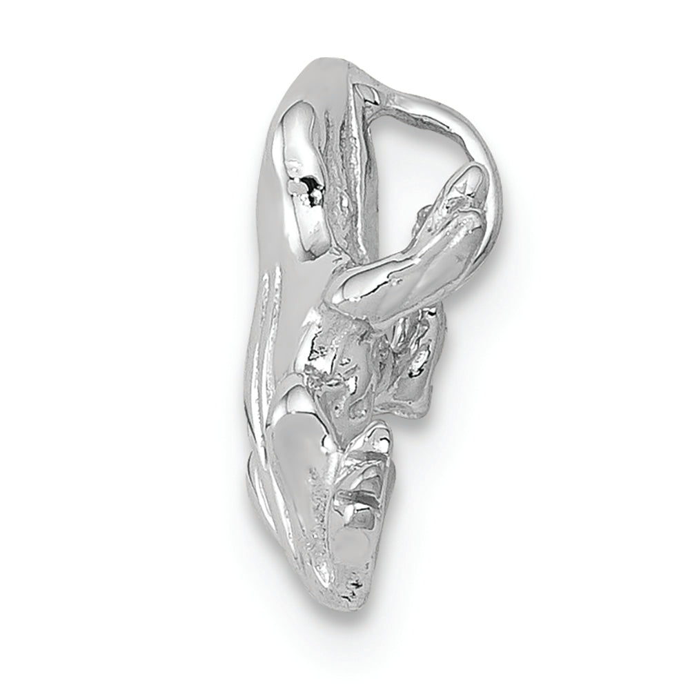 FJC Finejewelers 14k White Gold Solid Polished 3d Frog Charm