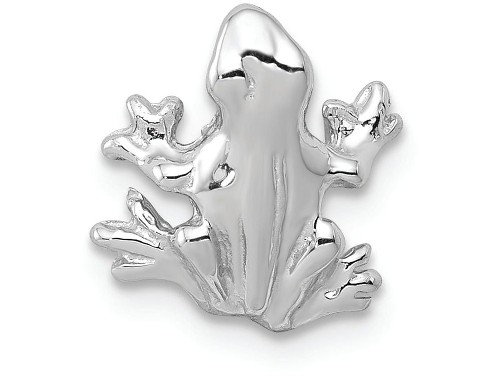 FJC Finejewelers 14k White Gold Solid Polished 3d Frog Charm