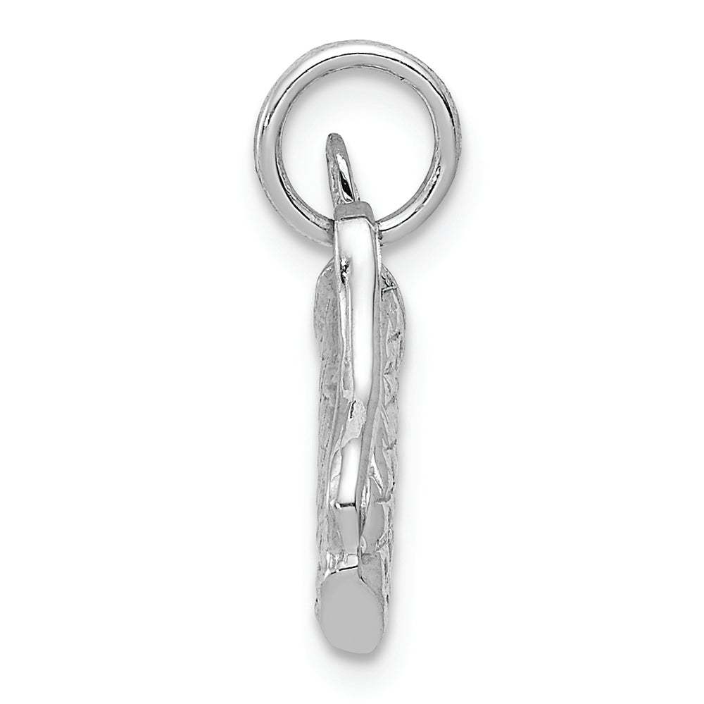 FJC Finejewelers 14k White Gold Solid Polished 3d Golf Bagclubs Charm