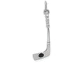 FJC Finejewelers 14k White Gold Solid Polished 3d Black Enameled Hockey Stick Charm