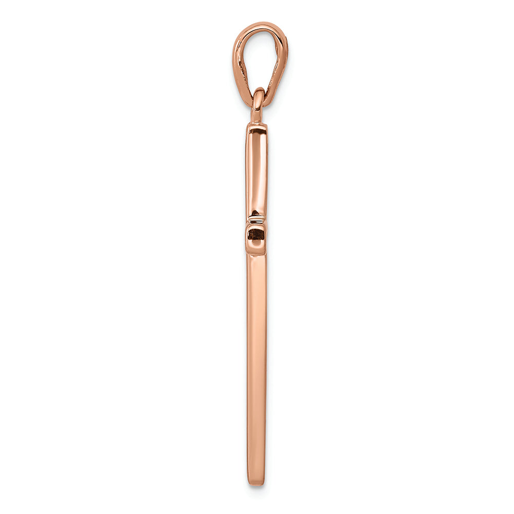 FJC Finejewelers 14k Rose Gold Cross Charm