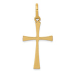 FJC Finejewelers 14k Yellow Gold Polished Cross Charm