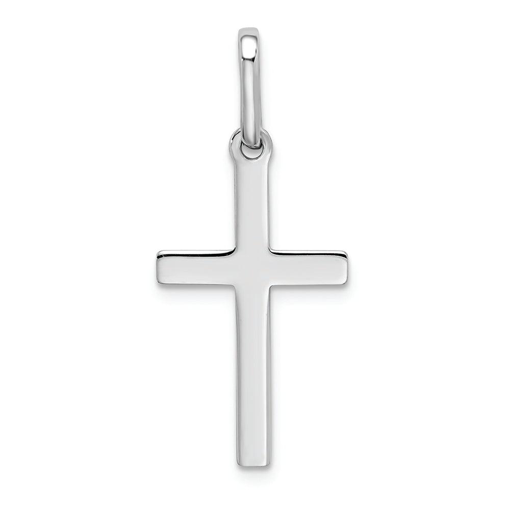 FJC Finejewelers 14k White Gold Hollow Cross Charm