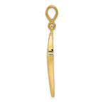 FJC Finejewelers 14k Yellow Gold Polished Cross Charm