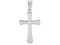 FJC Finejewelers 14k White Gold Hollow Cross Charm