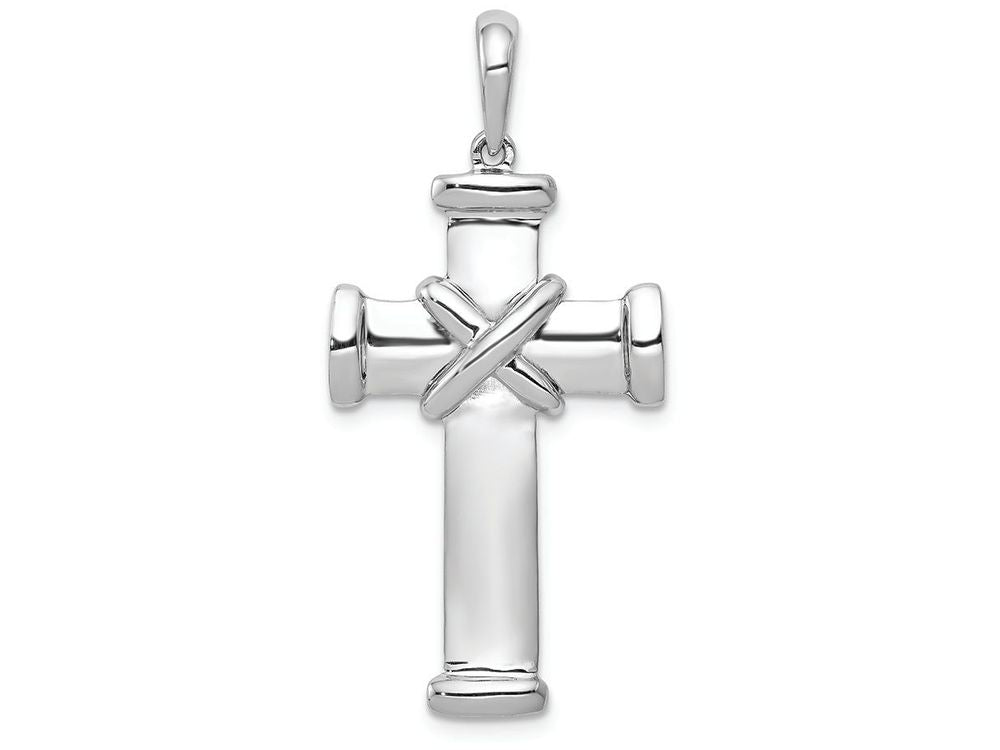 FJC Finejewelers 14k White Gold Latin Cross Charm