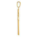 FJC Finejewelers 14k Yellow Gold Hollow Cross Charm