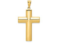 FJC Finejewelers 14k Yellow Gold Hollow Cross Charm
