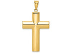 FJC Finejewelers 14k Yellow Gold Hollow Cross Charm
