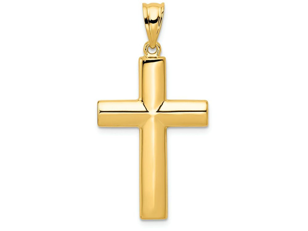 FJC Finejewelers 14k Yellow Gold Hollow Cross Charm