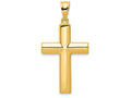 FJC Finejewelers 14k Yellow Gold Hollow Cross Charm