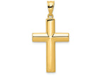 FJC Finejewelers 14k Yellow Gold Hollow Cross Charm