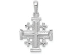 FJC Finejewelers 14k White Gold Jerusalem Cross Charm