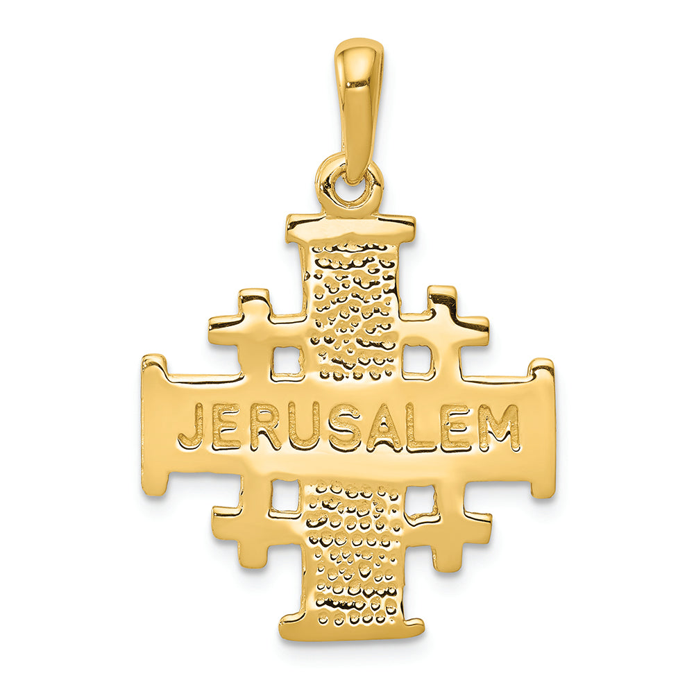 FJC Finejewelers 14k Yellow Gold Jerusalem Cross Charm
