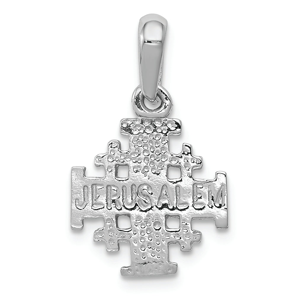 FJC Finejewelers 14k White Gold Jerusalem Cross Charm