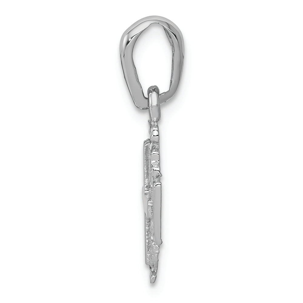 FJC Finejewelers 14k White Gold Jerusalem Cross Charm