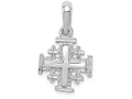 FJC Finejewelers 14k White Gold Jerusalem Cross Charm