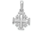 FJC Finejewelers 14k White Gold Jerusalem Cross Charm
