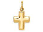 FJC Finejewelers 14k Yellow Gold Puffed Cross Charm