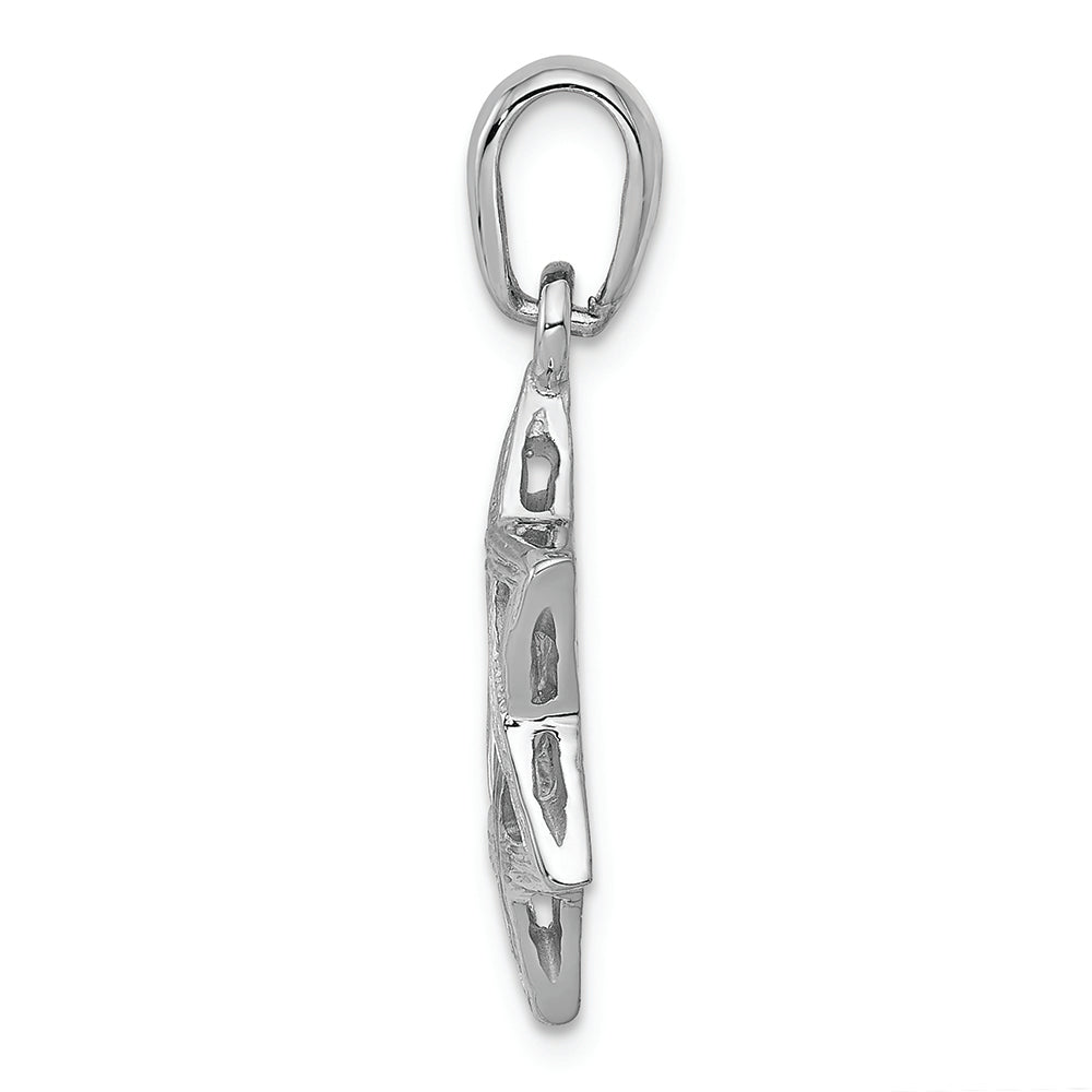 FJC Finejewelers 14k White Gold Star Of David Charm