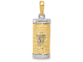 FJC Finejewelers 14k Two-tone Gold Mezuzah Charm