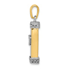 FJC Finejewelers 14k Two-tone Gold Mezuzah Charm