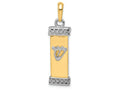 FJC Finejewelers 14k Two-tone Gold Mezuzah Charm