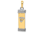FJC Finejewelers 14k Two-tone Gold Mezuzah Charm