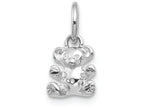 FJC Finejewelers 14k White Gold Teddy Bear Charm