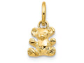FJC Finejewelers 14k Yellow Gold Polished Teddy Bear Charm