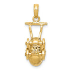 FJC Finejewelers 14k Yellow Gold Baby Carriage Charm