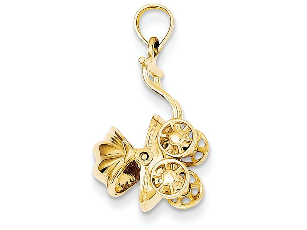 FJC Finejewelers 14k Yellow Gold Baby Carriage Charm
