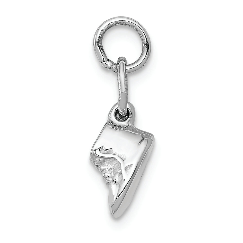 FJC Finejewelers 14k White Gold Baby Shoes Charm