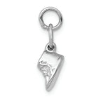 FJC Finejewelers 14k White Gold Baby Shoes Charm