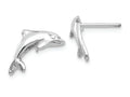 FJC Finejewelers 14k White Gold Dolphin Earrings