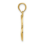 FJC Finejewelers 14k Yellow Gold Polished Open Heart Charm