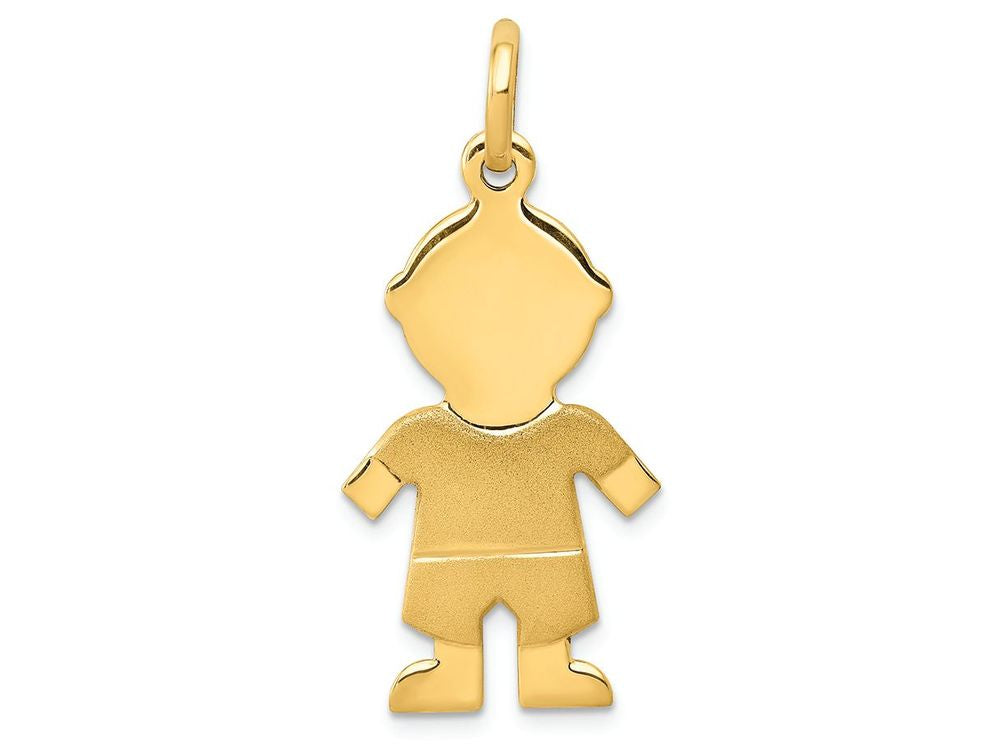 FJC Finejewelers 14k Yellow Gold Satin Boy Charm