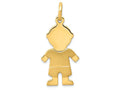 FJC Finejewelers 14k Yellow Gold Satin Boy Charm