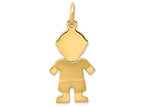 FJC Finejewelers 14k Yellow Gold Satin Boy Charm