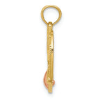 FJC Finejewelers 14k Two-tone Gold #1 Wife In Heart with Heart Charm
