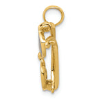 FJC Finejewelers 14k Yellow Gold 3d Black Enameled Moveable Sunglasses Charm