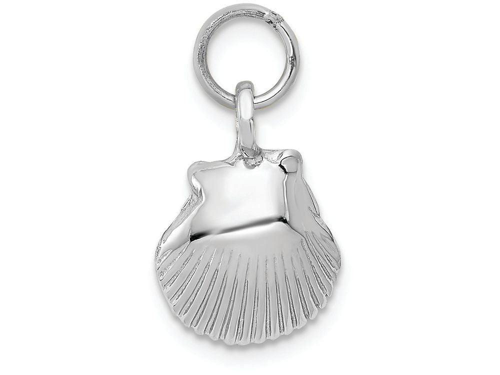 FJC Finejewelers 14k White Gold Seashell Charm