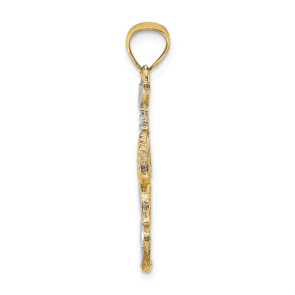 FJC Finejewelers 14k Yellow Gold with Rhodium Lobster Charm