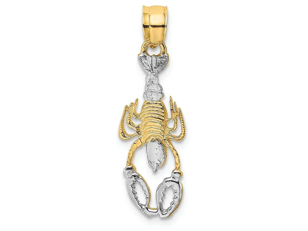 FJC Finejewelers 14k Yellow Gold with Rhodium Lobster Charm