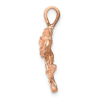 FJC Finejewelers 14k Rose-gold Rose Charm