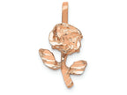 FJC Finejewelers 14k Rose-gold Rose Charm