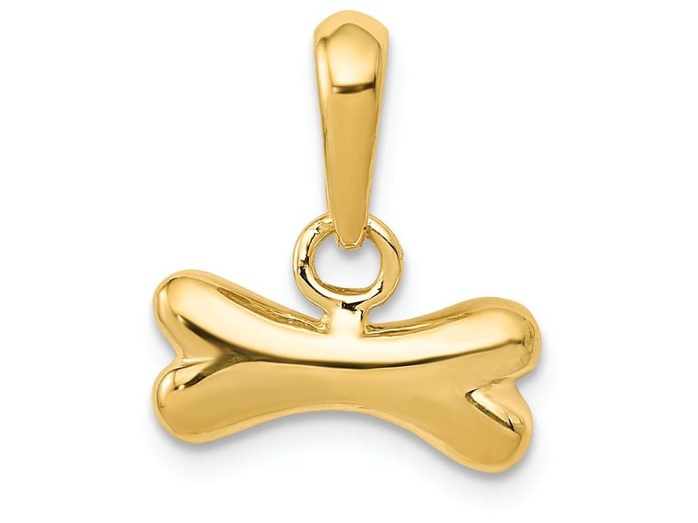 FJC Finejewelers 14k Yellow Gold Dog Bone Charm