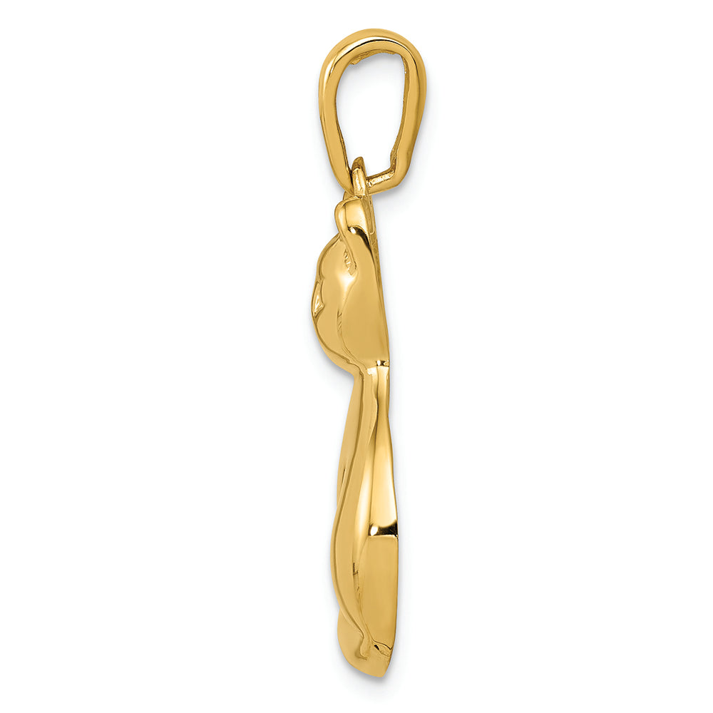 FJC Finejewelers 14k Yellow Gold Cat Charm