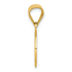 FJC Finejewelers 14k Yellow Gold Enameled Soccer Ball Charm