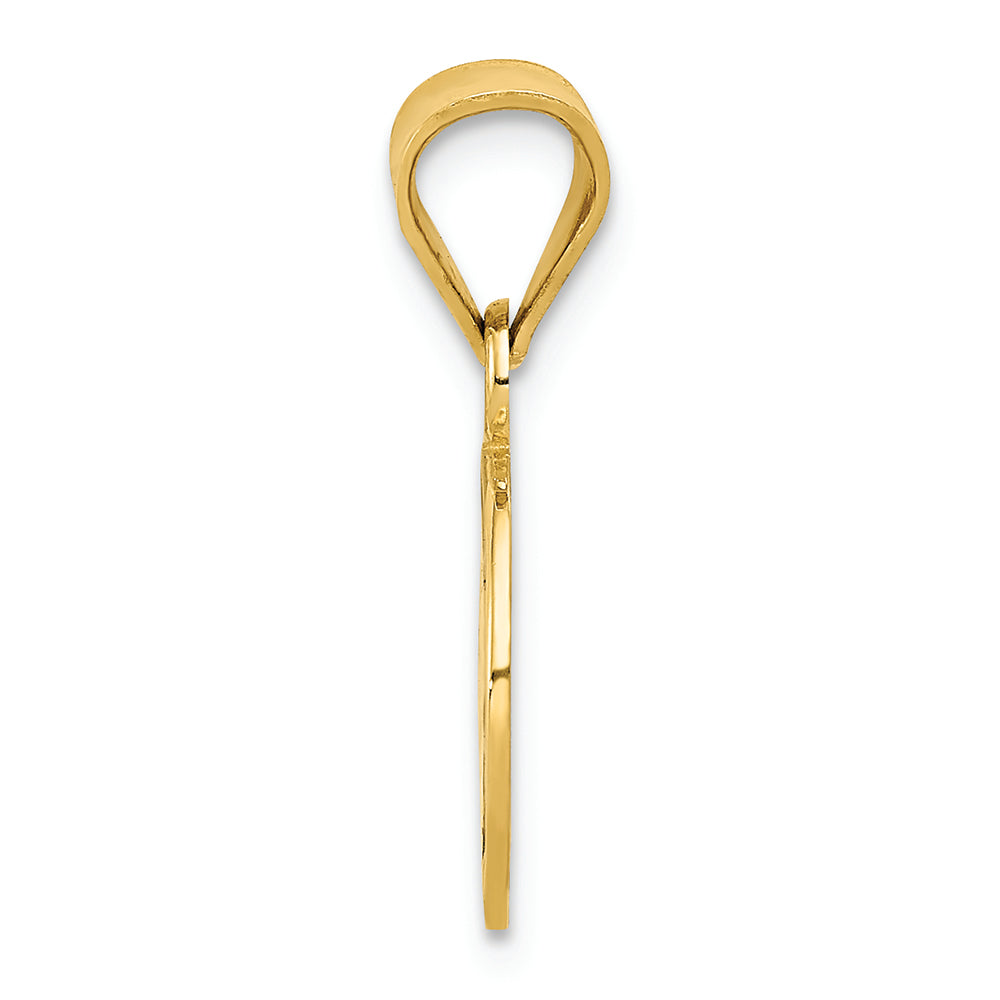 FJC Finejewelers 14k Yellow Gold Enameled Soccer Ball Charm